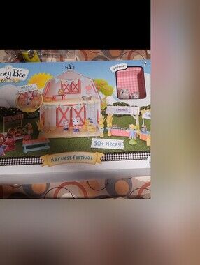 Honey Bee Acres Harvest Festival Barn Playset & Dollhouse